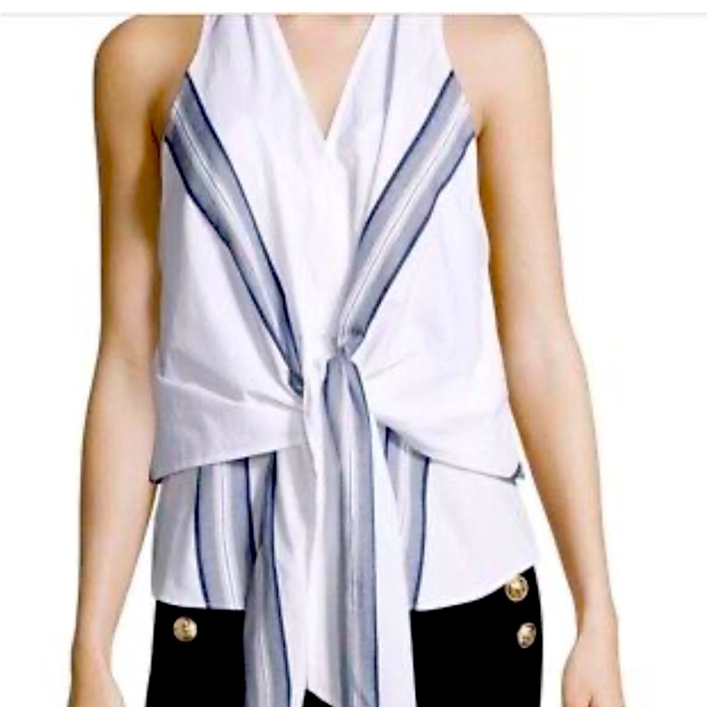 Derek Lam 10 Crosby Poplin Wrap shirt